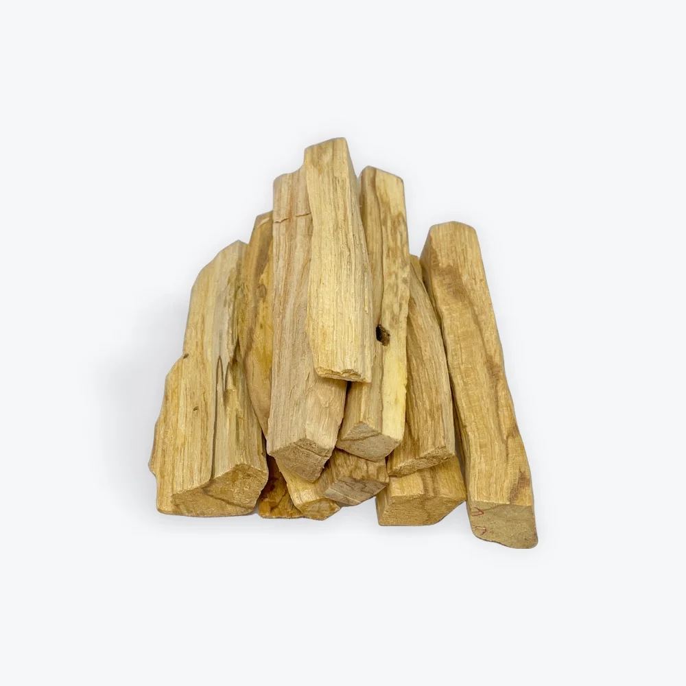 Bundle of natural Palo Santo sticks for burning