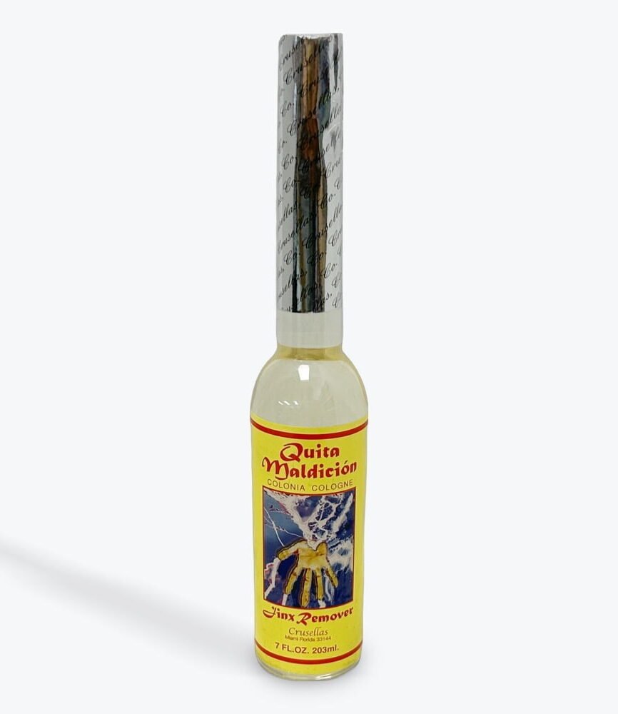 Quita Maldición Jinx Remover cologne bottle by Crusellas